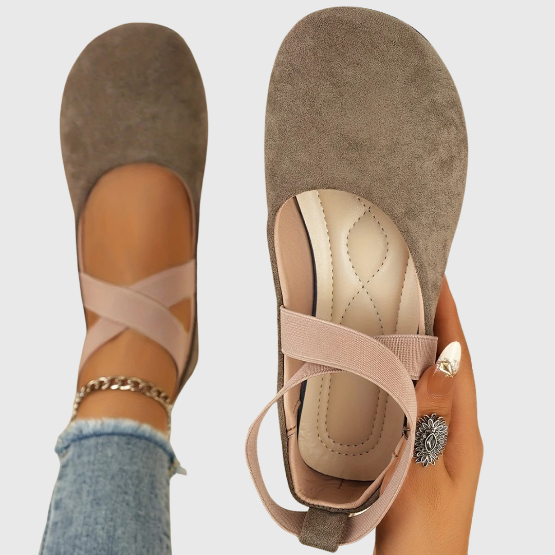 Noelle | The Cross-Strap Ballet Flat