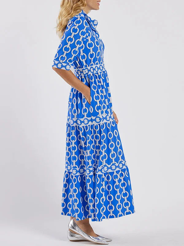 Juliette | Midi Dress with Chain Link Detail