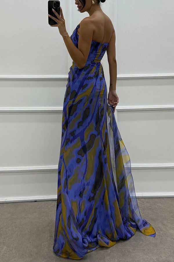 Vibrant Draped Dress
