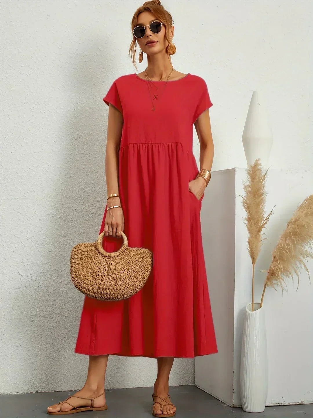 Ursina | Fluid Midi Dress