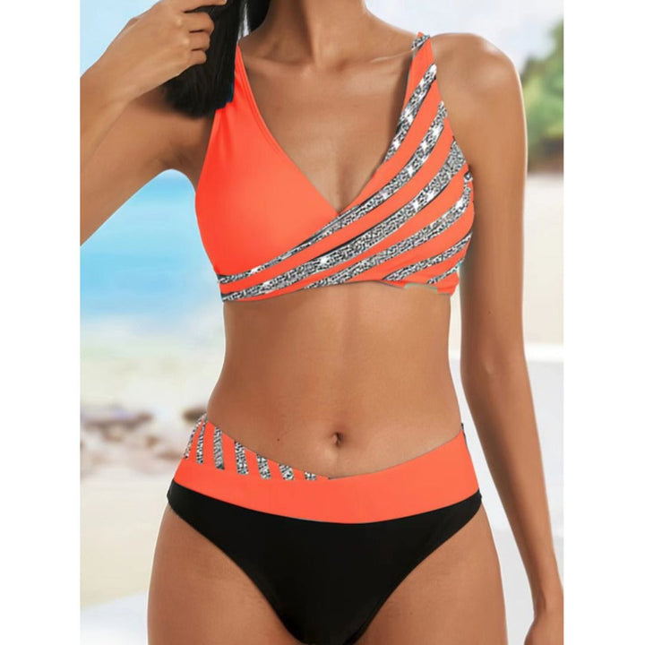 Zoë – Printed Halter Neck Bikini Top