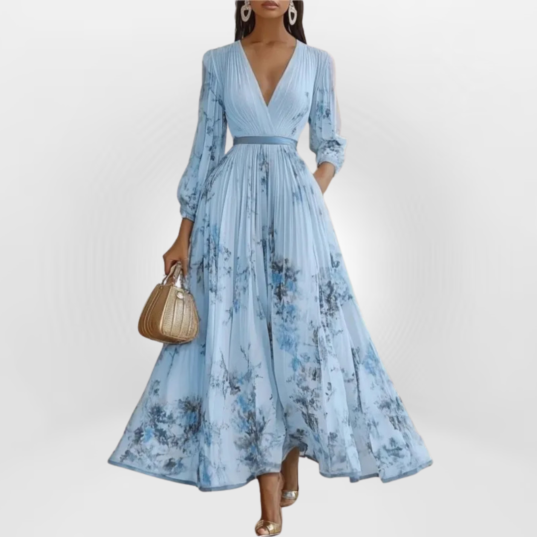 ALEANOR | ELEGANT FLOWING MAXI DRESS