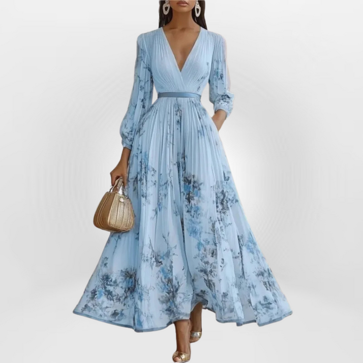 ALEANOR | ELEGANT FLOWING MAXI DRESS