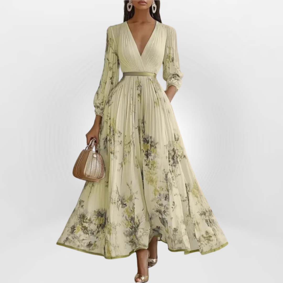 ALEANOR | ELEGANT FLOWING MAXI DRESS