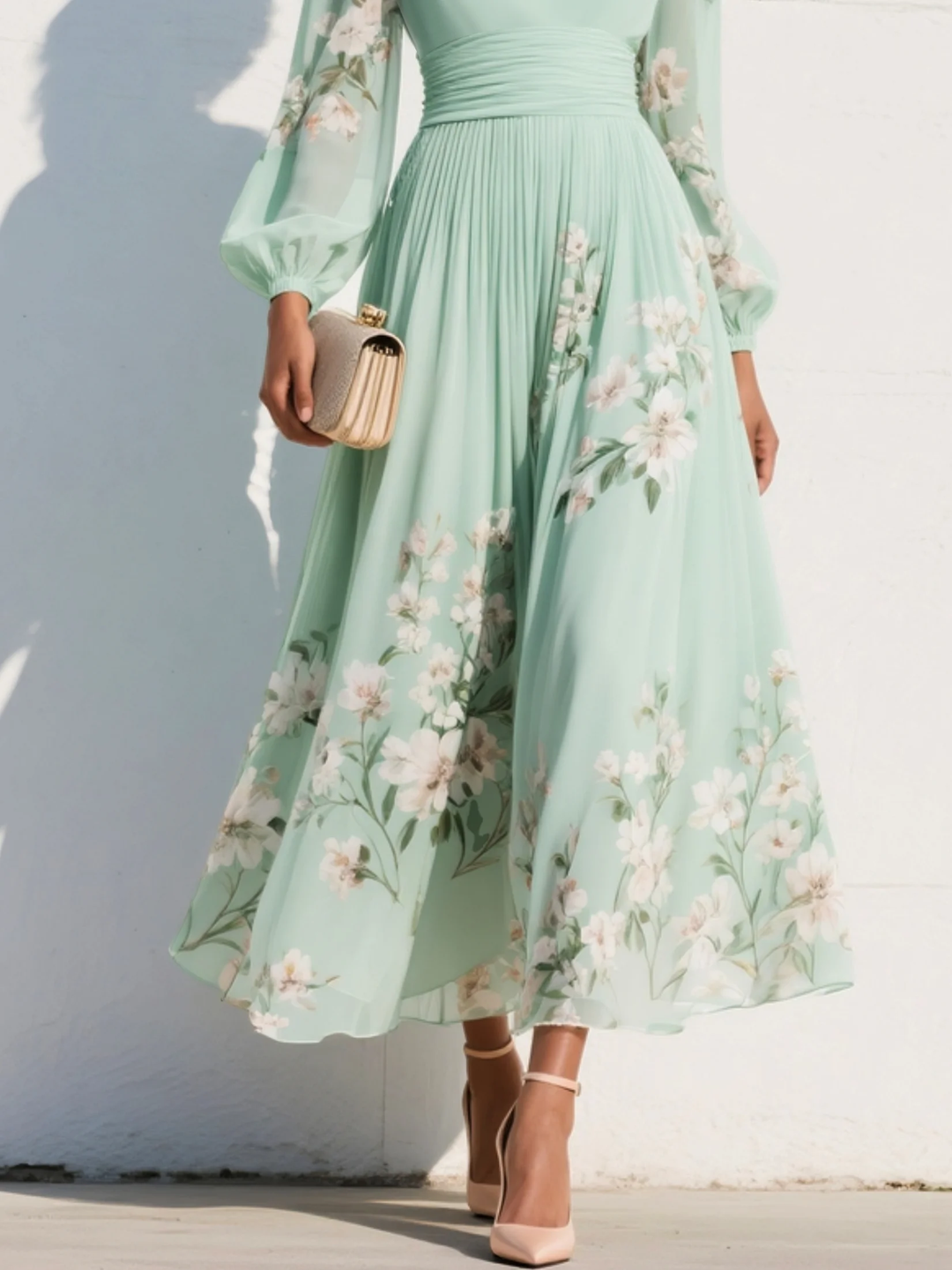 Angela™ | Elegant Floral Maxi Dress