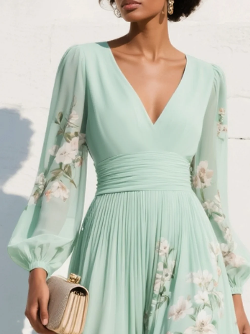 Angela™ | Elegant Floral Maxi Dress