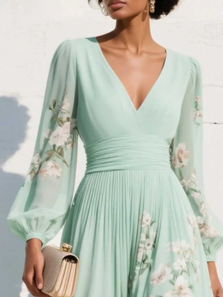 Angela™ | Elegant Floral Maxi Dress