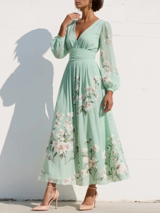 Angela™ | Elegant Floral Maxi Dress