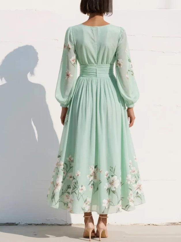 Angela™ | Elegant Floral Maxi Dress