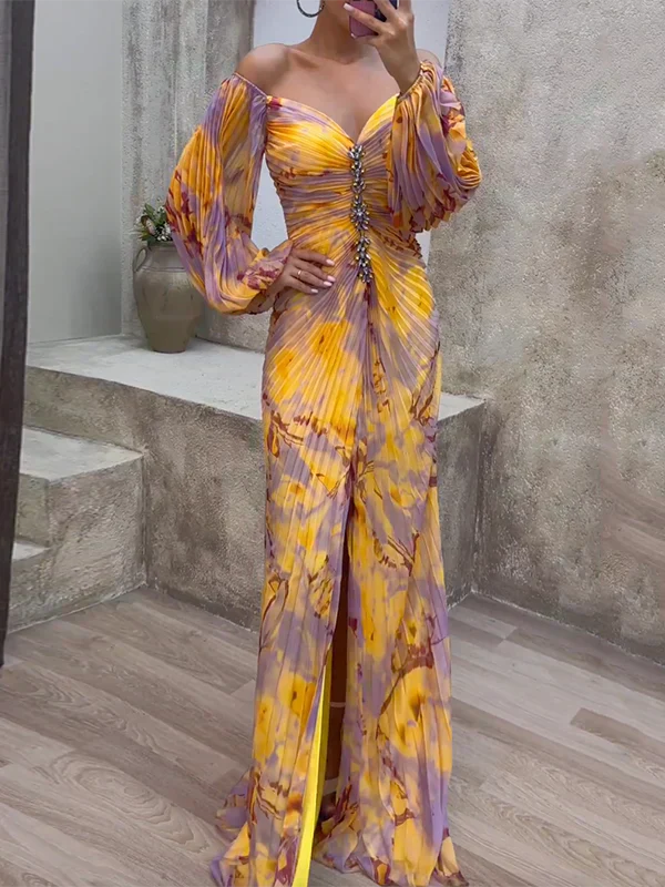 Iconic Selina | Elegant V-Neck Dress Statement Piece