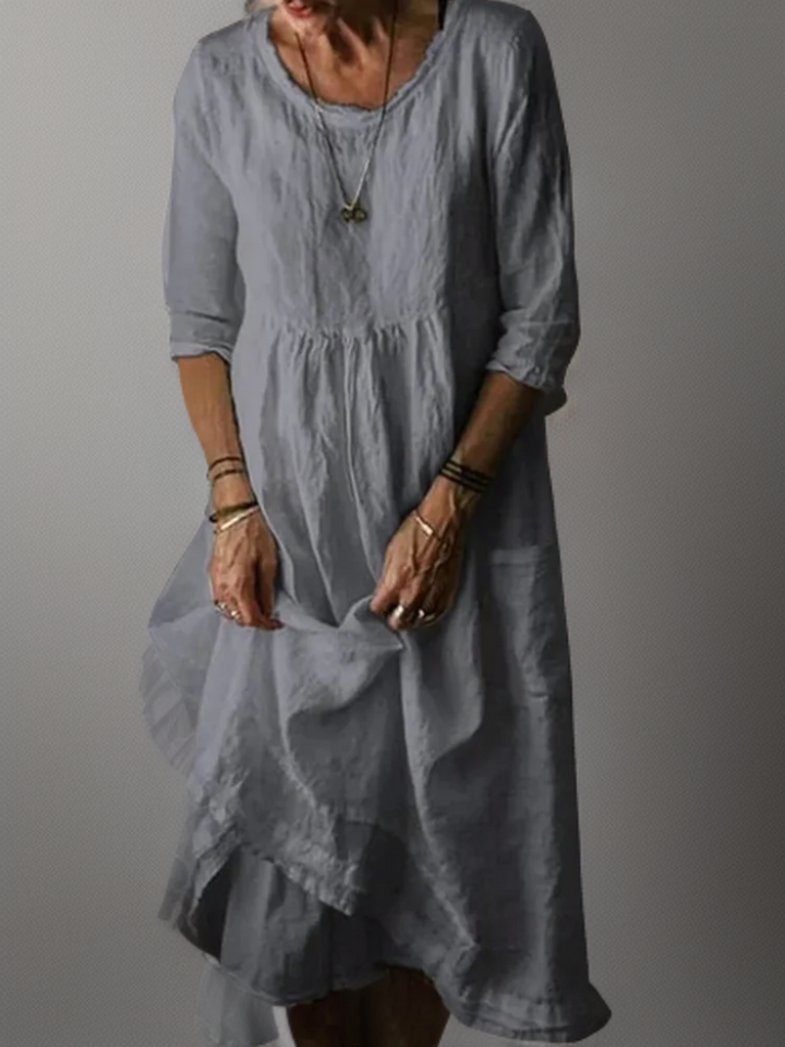 Katie - Summer Pleated Midi Dress
