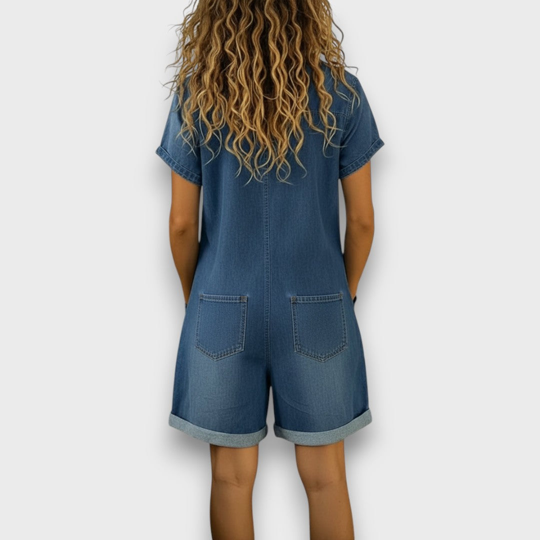 Sandra | Vintage Short Utility Overalls