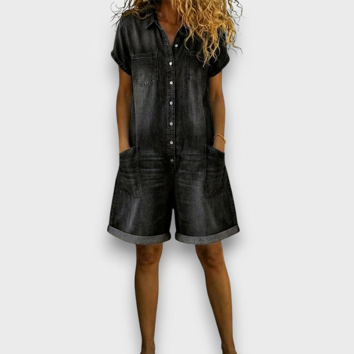 Sandra | Vintage Short Utility Overalls