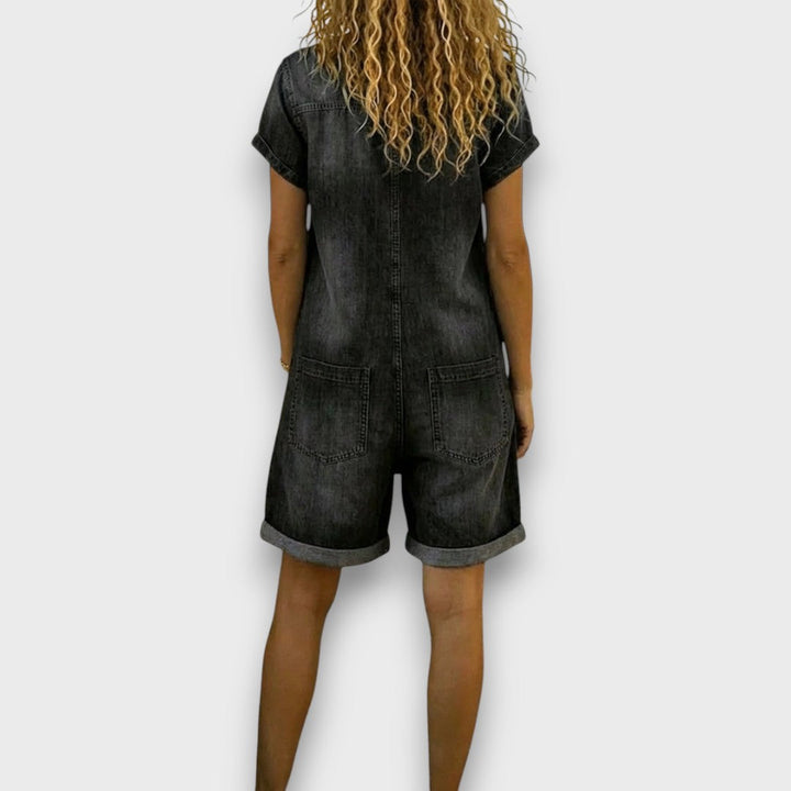 Sandra | Vintage Short Utility Overalls